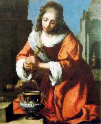 Jan Vermeer Saint Praxidis oil painting